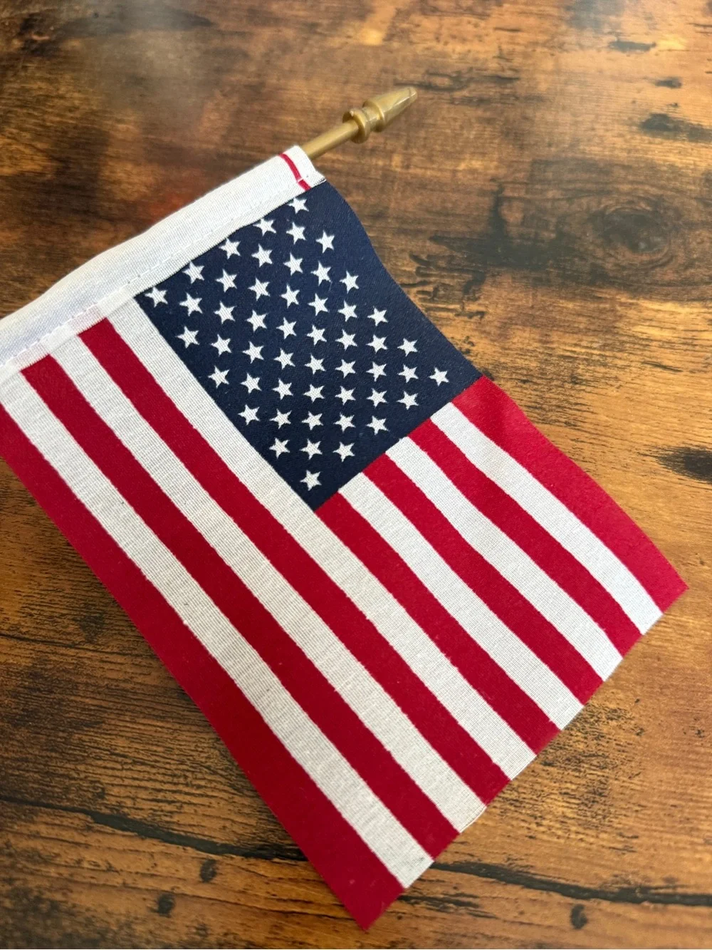 American Flag Handheld Party Flag - Red, White & Blue